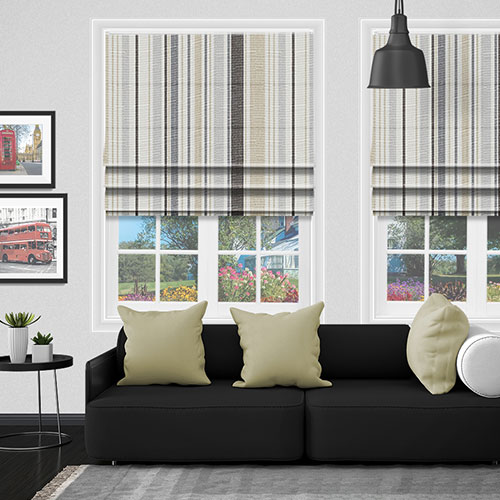 Stamford Raven Lifestyle Roman blinds