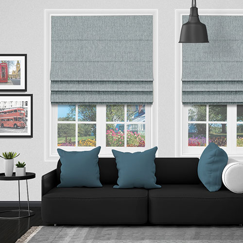 Marshall Navy Lifestyle Roman blinds