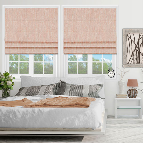 Rise Blush Lifestyle Roman blinds