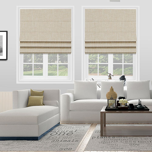 Tate Oat Lifestyle Roman blinds