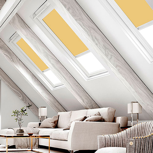 Bella Amalfi Blockout Lifestyle FAKRO Skylight Blinds