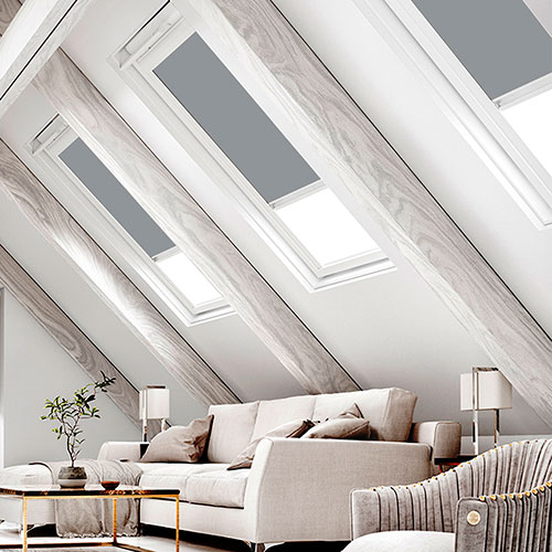 Bella Bullet Blockout Lifestyle FAKRO Skylight Blinds