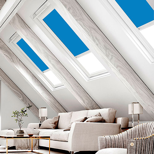 Bella Refresh Blockout Lifestyle FAKRO Skylight Blinds