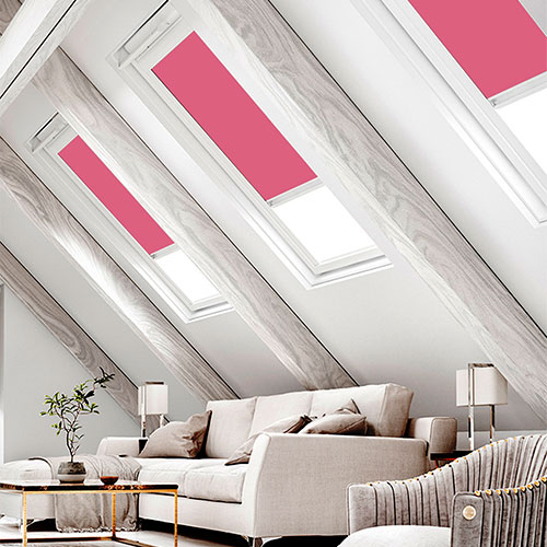 Bella Tickled Blockout Lifestyle FAKRO Skylight Blinds