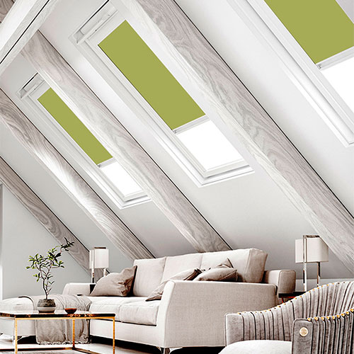 Bella Vine Blockout Lifestyle FAKRO Skylight Blinds