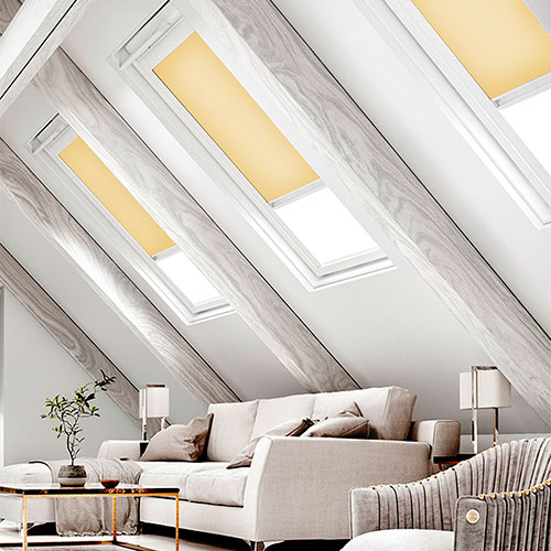 Splash Amalfi Dimout Lifestyle FAKRO Skylight Blinds