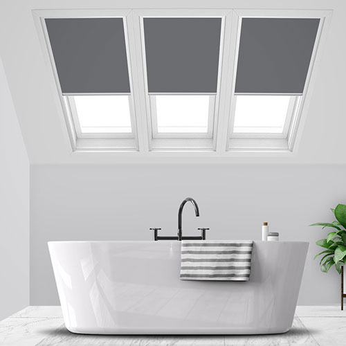 Unilux Anthracite PVC Blockout Lifestyle FAKRO Skylight Blinds