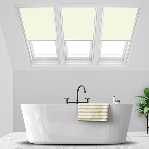 Unilux Cream PVC Blockout Lifestyle FAKRO Skylight Blinds