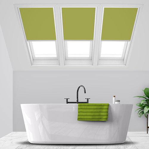 Unilux Lime PVC Blockout Lifestyle FAKRO Skylight Blinds