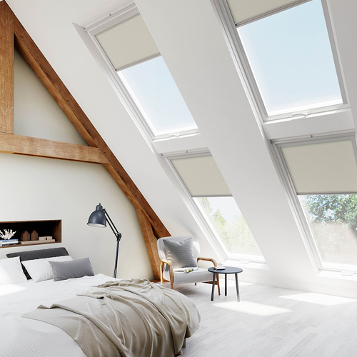 Skylight Creme Lifestyle Blinds4UK for VELUX Blinds