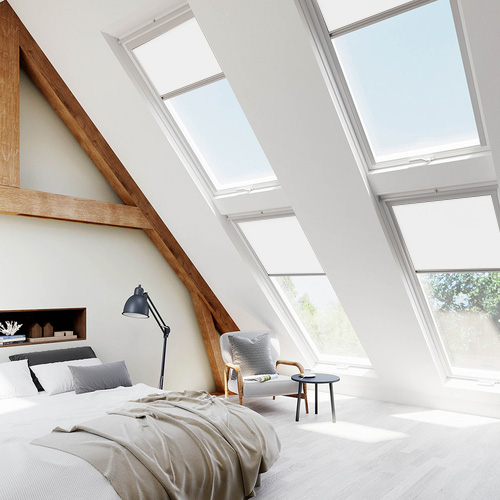 Skylight Ultra White Lifestyle Blinds4UK for VELUX Blinds