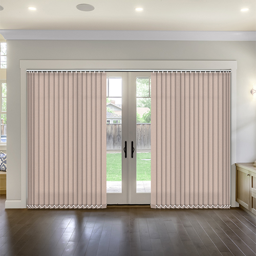 Thermal Dark Beige Vertical Lifestyle Thermal Blinds