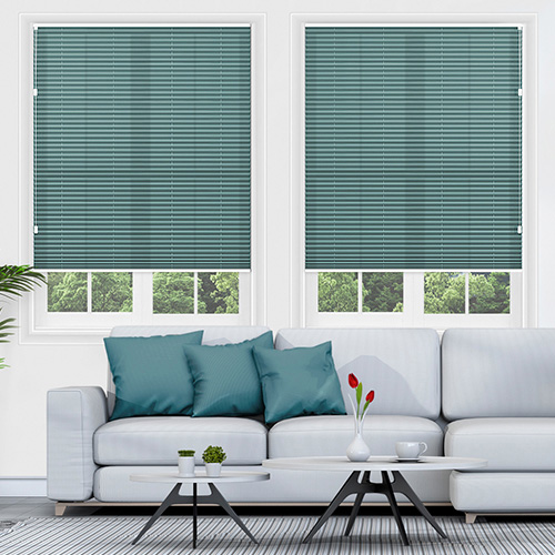 Scandi Teal Cellular Pleated Lifestyle Thermal Blinds