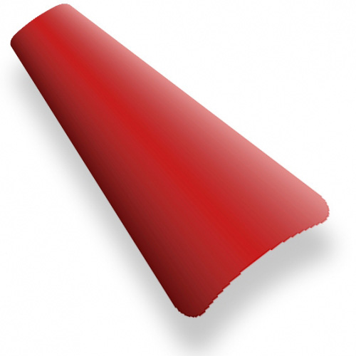 Red Venetian blinds