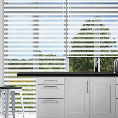 25mm Shine White Lifestyle Venetian blinds