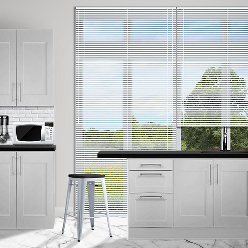 25mm Shine White Lifestyle Venetian blinds