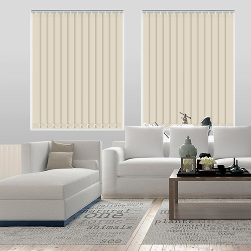 Bella Butter Blockout Lifestyle Vertical blinds