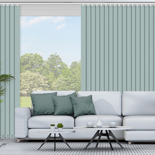 Bella Duck Egg Blockout Lifestyle Vertical blinds