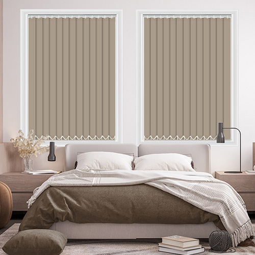 Bella Hessian Blockout Lifestyle Vertical blinds