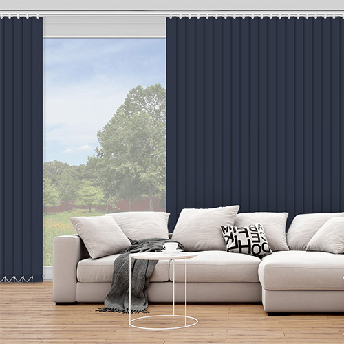 Bella Midnight Blockout Lifestyle Vertical blinds