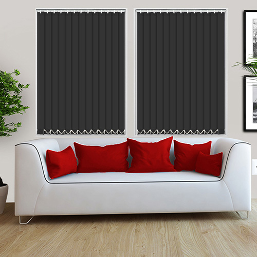 Bella Noir Blockout Lifestyle Vertical blinds