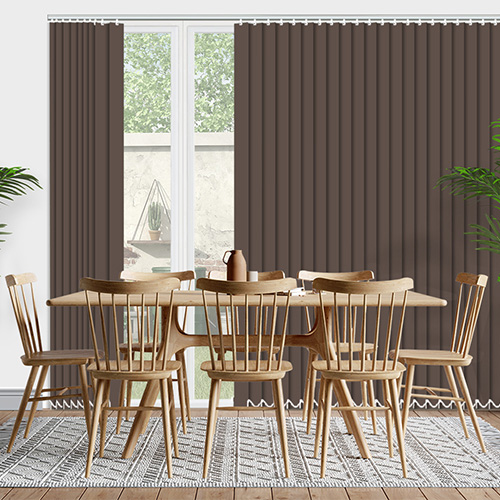 Bella Portobello Blockout Lifestyle Vertical blinds