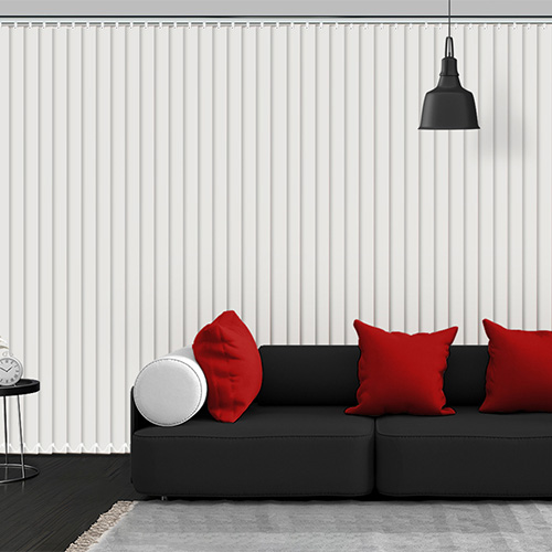 Bella Snow Blockout Lifestyle Vertical blinds