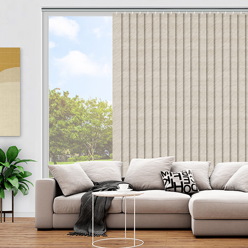 Sahara Cream 89mm Lifestyle Vertical blinds