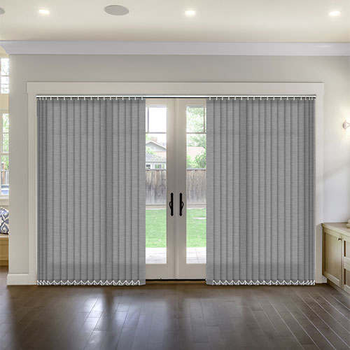 Linenweave Graphite 127mm Lifestyle Vertical blinds