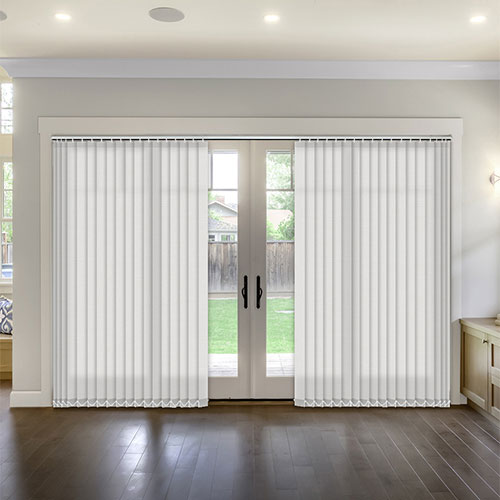 Linenweave Moonstone 127mm Lifestyle Vertical blinds