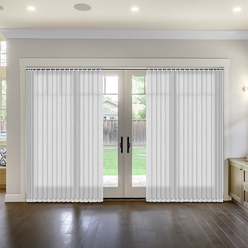 Shantung White 127mm Lifestyle Vertical blinds