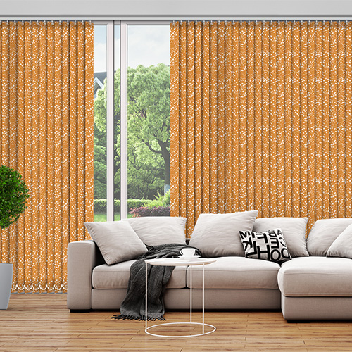 Aveline Terracotta 89mm Lifestyle Vertical blinds