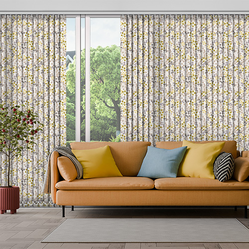 Burst Citrus 89mm Lifestyle Vertical blinds