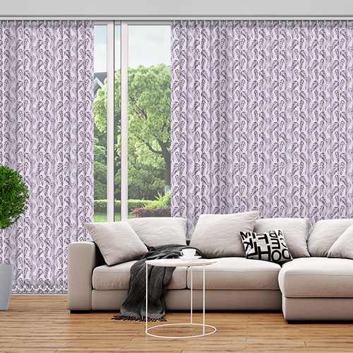 Clarice Plum 89mm Lifestyle Vertical blinds