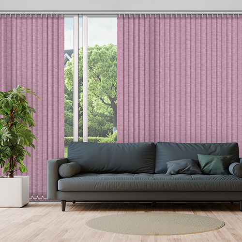 Felix asc Fuchsia 89mm Lifestyle Vertical blinds