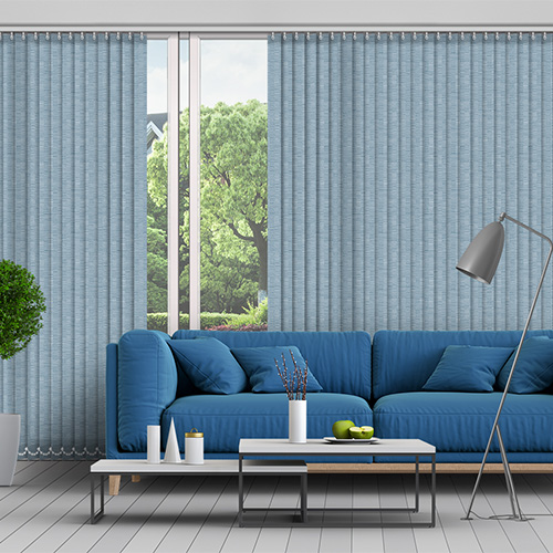 Felix asc Teal 89mm Lifestyle Vertical blinds