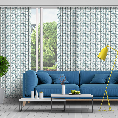 Impasto Denim 89mm Lifestyle Vertical blinds