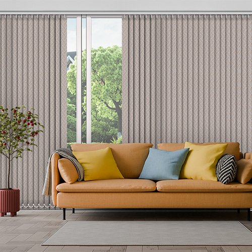 Marea Latte 89mm Lifestyle Vertical blinds