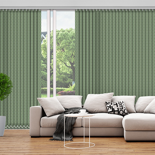 Miya Grass 89mm Lifestyle Vertical blinds