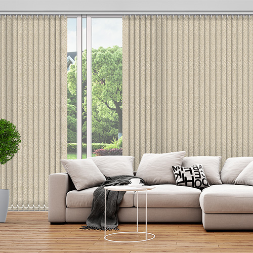 Panier asc Biscuit 89mm Lifestyle Vertical blinds