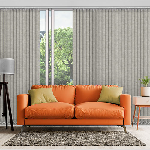 Piper Mushroom 89mm Lifestyle Vertical blinds