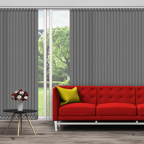 Piper Slate 89mm Lifestyle Vertical blinds