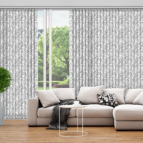 Scoria Steel 89mm Lifestyle Vertical blinds