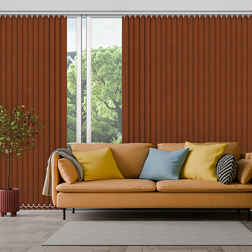 Shona Brick 89mm Blackout Lifestyle Vertical blinds