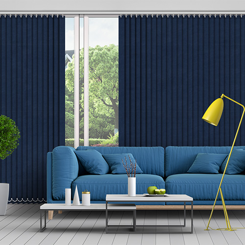 Shona Midnight 89mm Blackout Lifestyle Vertical blinds