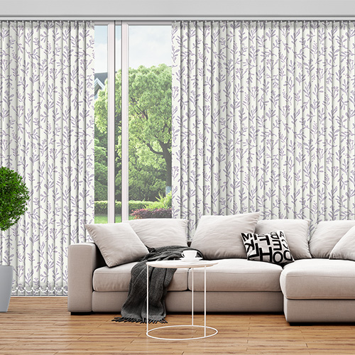 Sprigs Lilac 89mm Lifestyle Vertical blinds