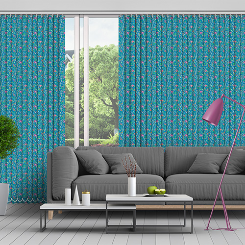 Tree of Life Teal 89mm Blackout Lifestyle Vertical blinds