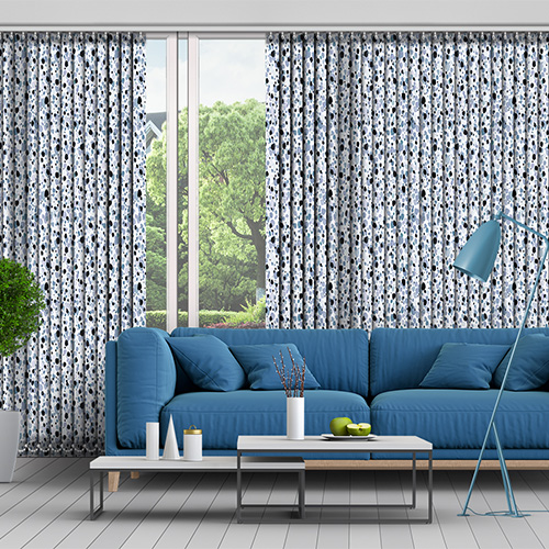 Vinnie Blue 89mm Lifestyle Vertical blinds