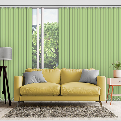 Polaris Green 89mm Blackout Lifestyle Vertical blinds