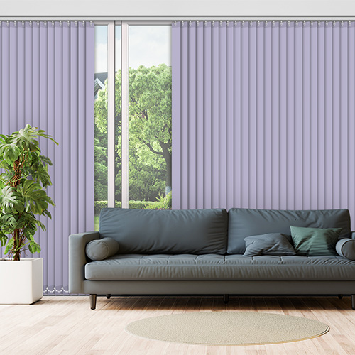 Polaris Lilac 89mm Blackout Lifestyle Vertical blinds